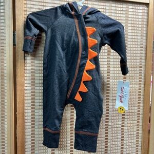 Halloween Newborn Skeleton Dino Jumpsuit